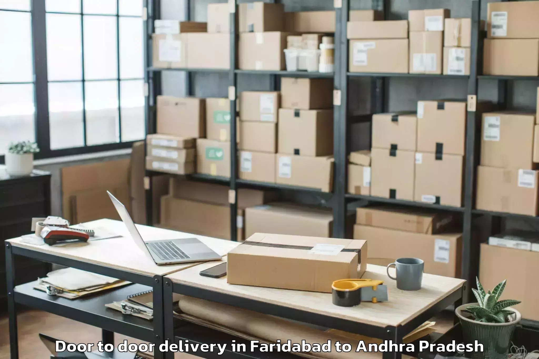 Reliable Faridabad to Voletivaripalem Door To Door Delivery